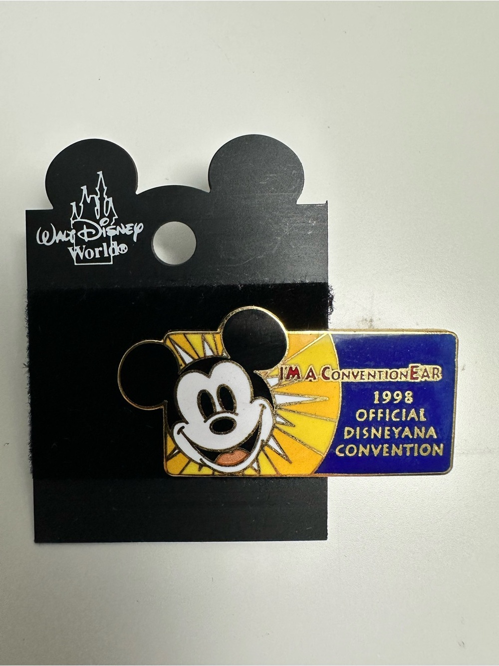 VTG WDW Disneyana Convention Pin 1998-"I'm A ConventionEAR"-Mickey Mouse